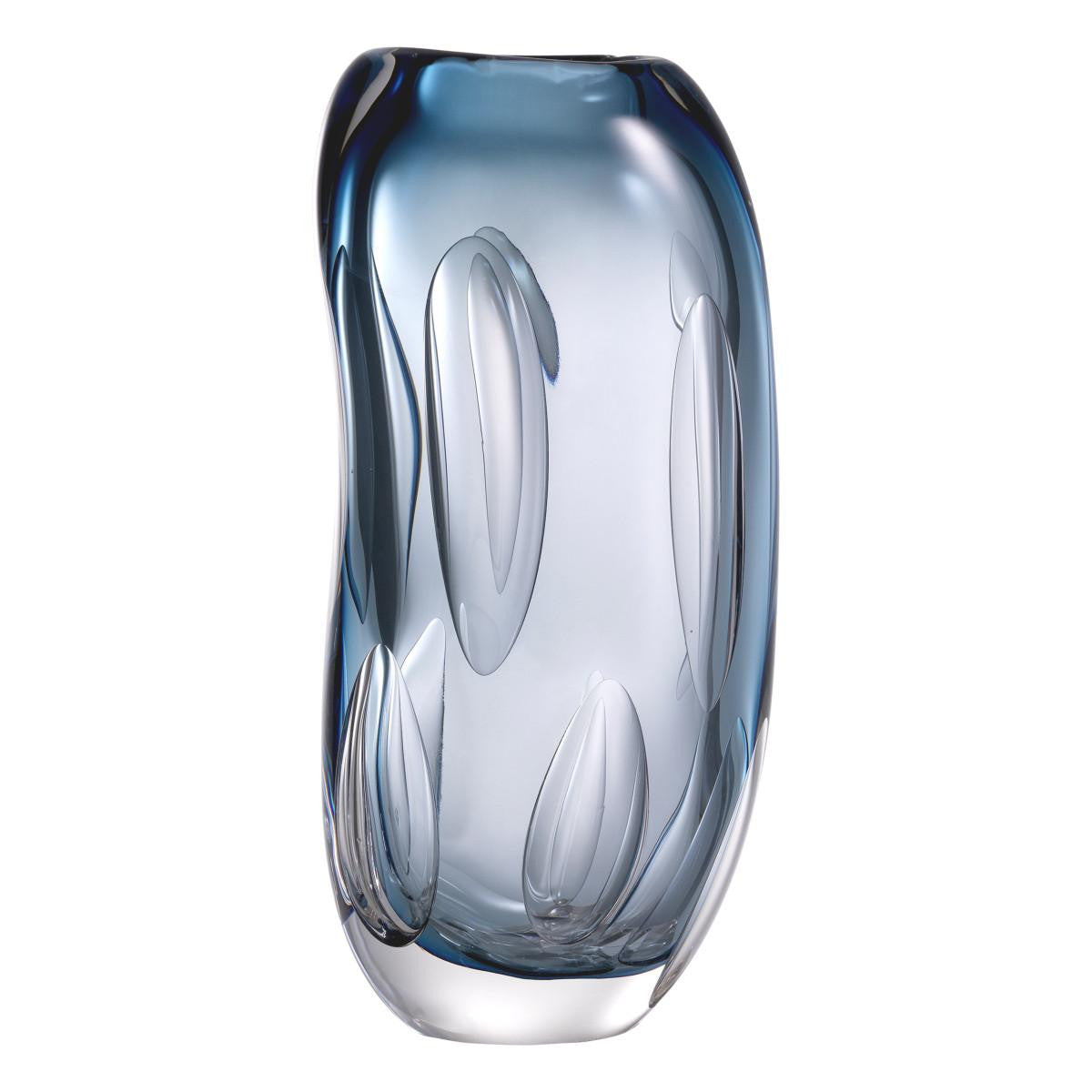 Eichholtz Sianni Vase, Medium, Blue Glass, 11.81"H (114703 YV0J041XQ3)