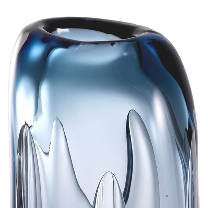 Eichholtz Sianni Vase, Medium, Blue Glass, 11.81"H (114703 YV0J041XQ3)