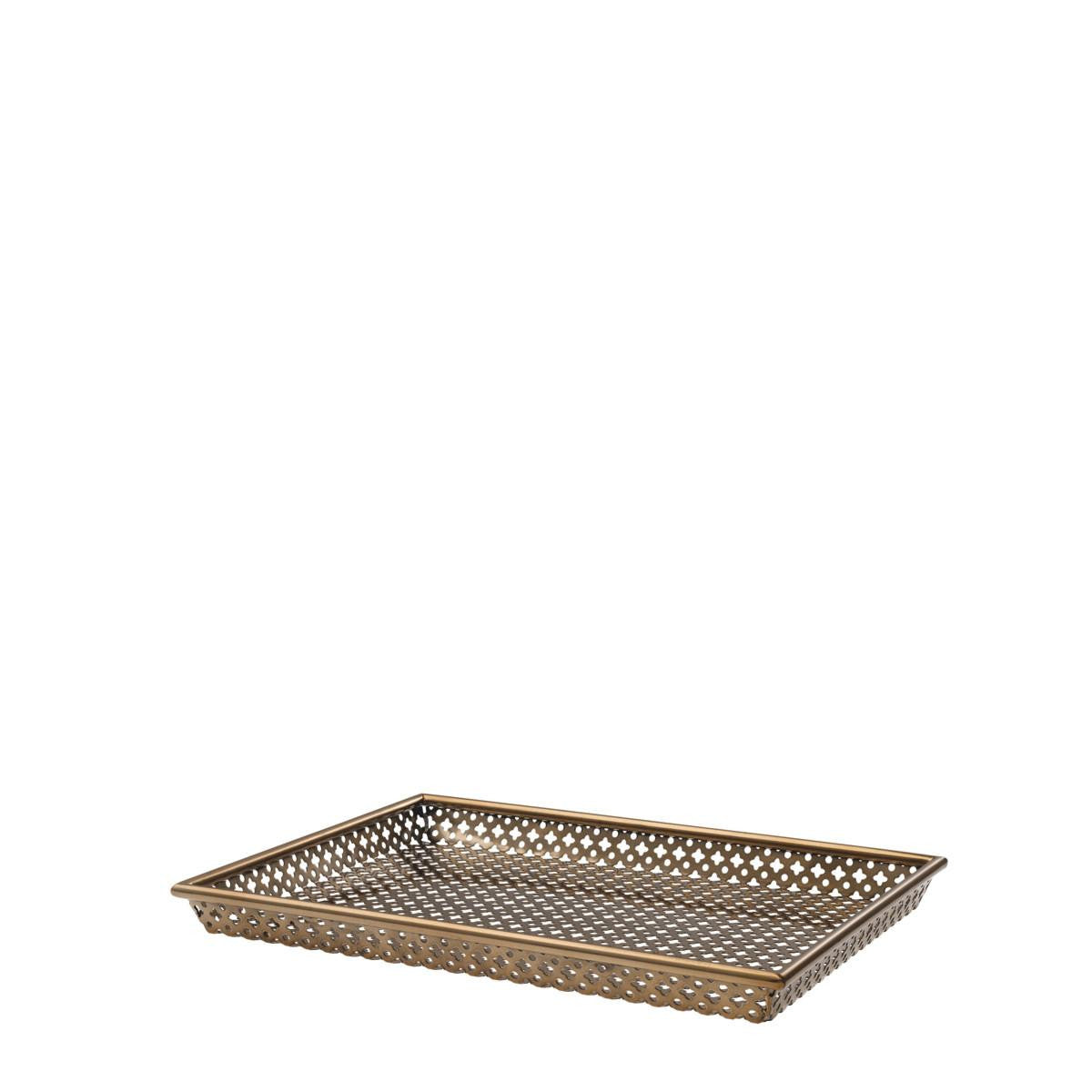 Eichholtz Sirenuse Tray, Rectangle, Small, Antique Brass, 15.94"W (113071 YV0J041WQU)