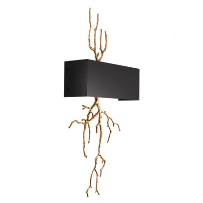 Eichholtz Sorento Wall Sconce, 2-Light, Antique Brass, Black Metal Shade, 15.94"W (112636UL YV0J041YNY)