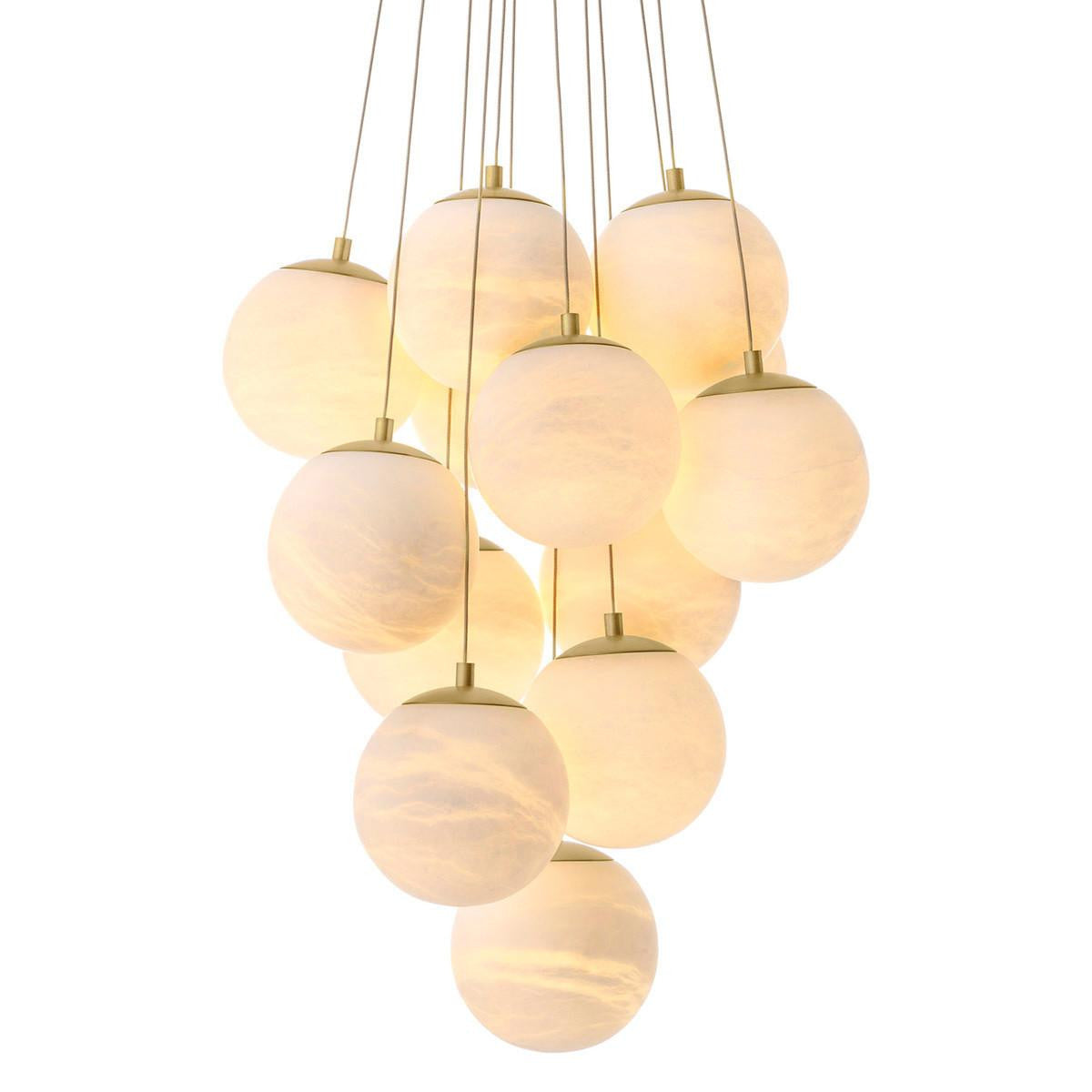 Eichholtz Sphinx 13 Light Cascade Pendant Antique Brass