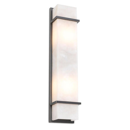 Eichholtz Spike 2 Light Wall Sconce Alabaster, Bronze