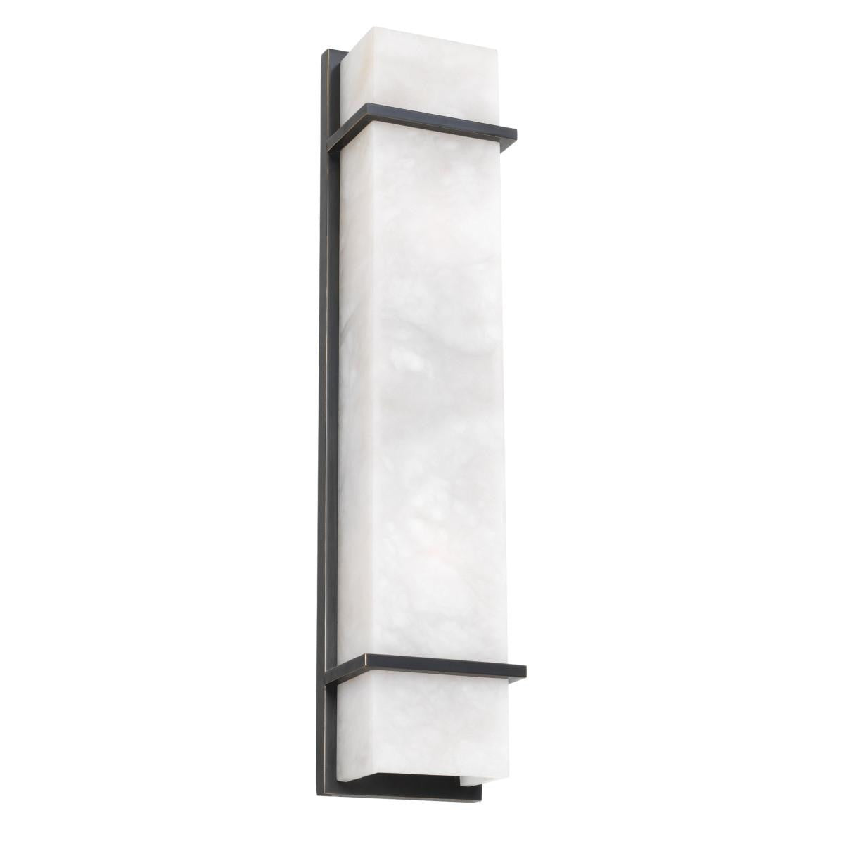 Eichholtz Spike Wall Sconce, 2-Light, Large, Alabaster, Bronze, 5.12"W (114444UL YV0J041YNZ)