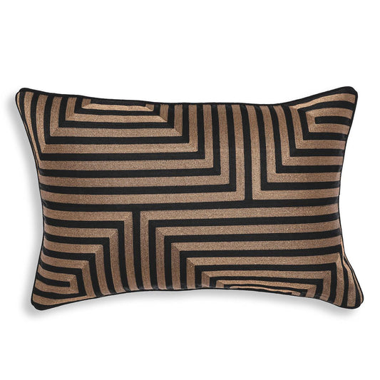 Eichholtz Spray Pillow, Rectangle, Black, Gold, 23.62"W (115070 YV0J03YWZR)