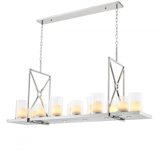 Eichholtz Summit Linear Chandelier Polished Stainless Steel