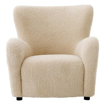 Eichholtz Svante Armchair, Brisbane Cream Fabric, Black Feet, 38.19"H (A114572 YV0J03YU1M)