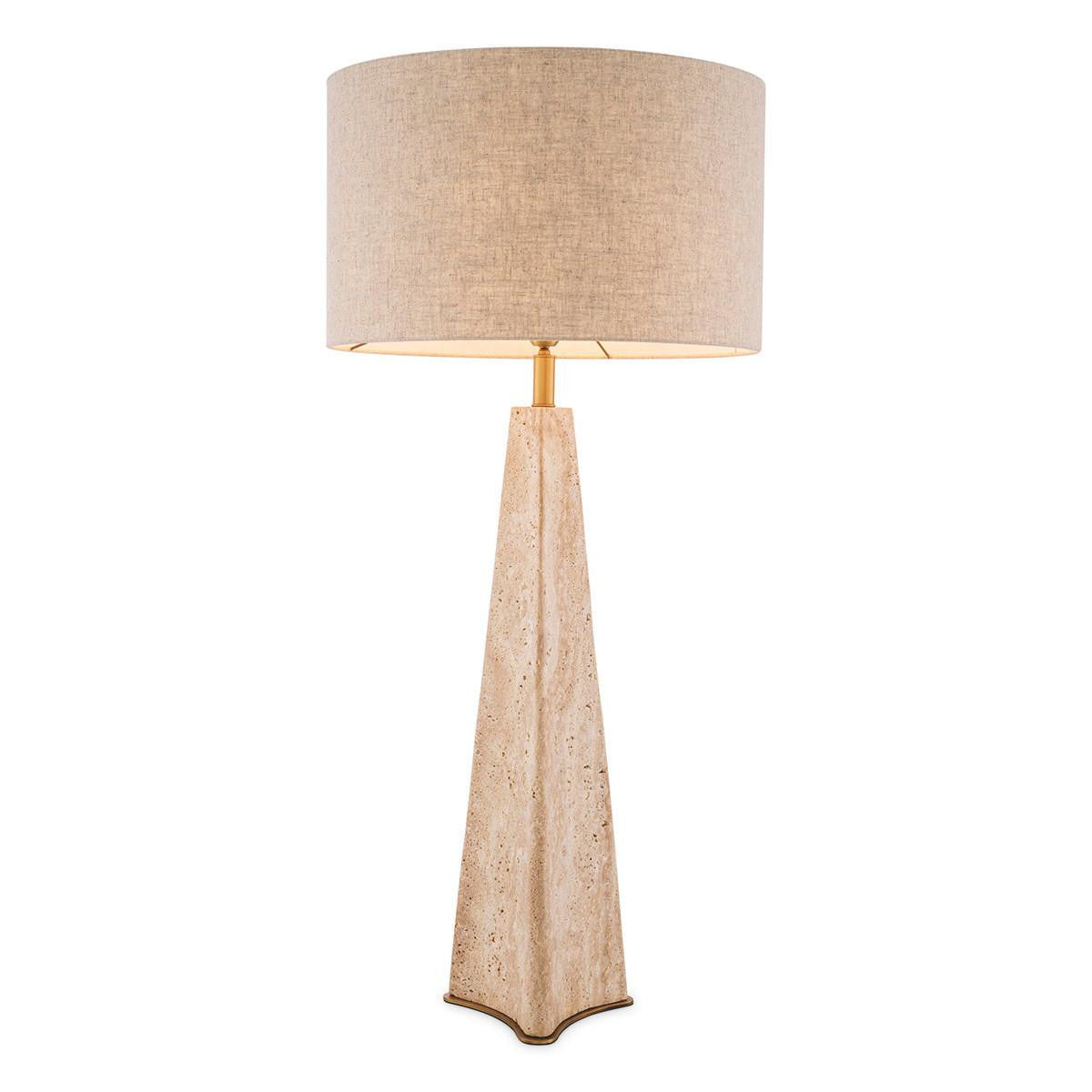Eichholtz Table Lamp Benson Beige, Antique Brass