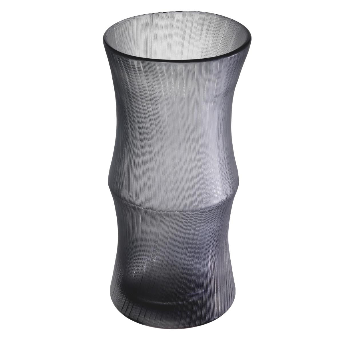 Eichholtz Thiara Vase, Gray Glass, 14.76"H (114913 YV0J041XQ6)