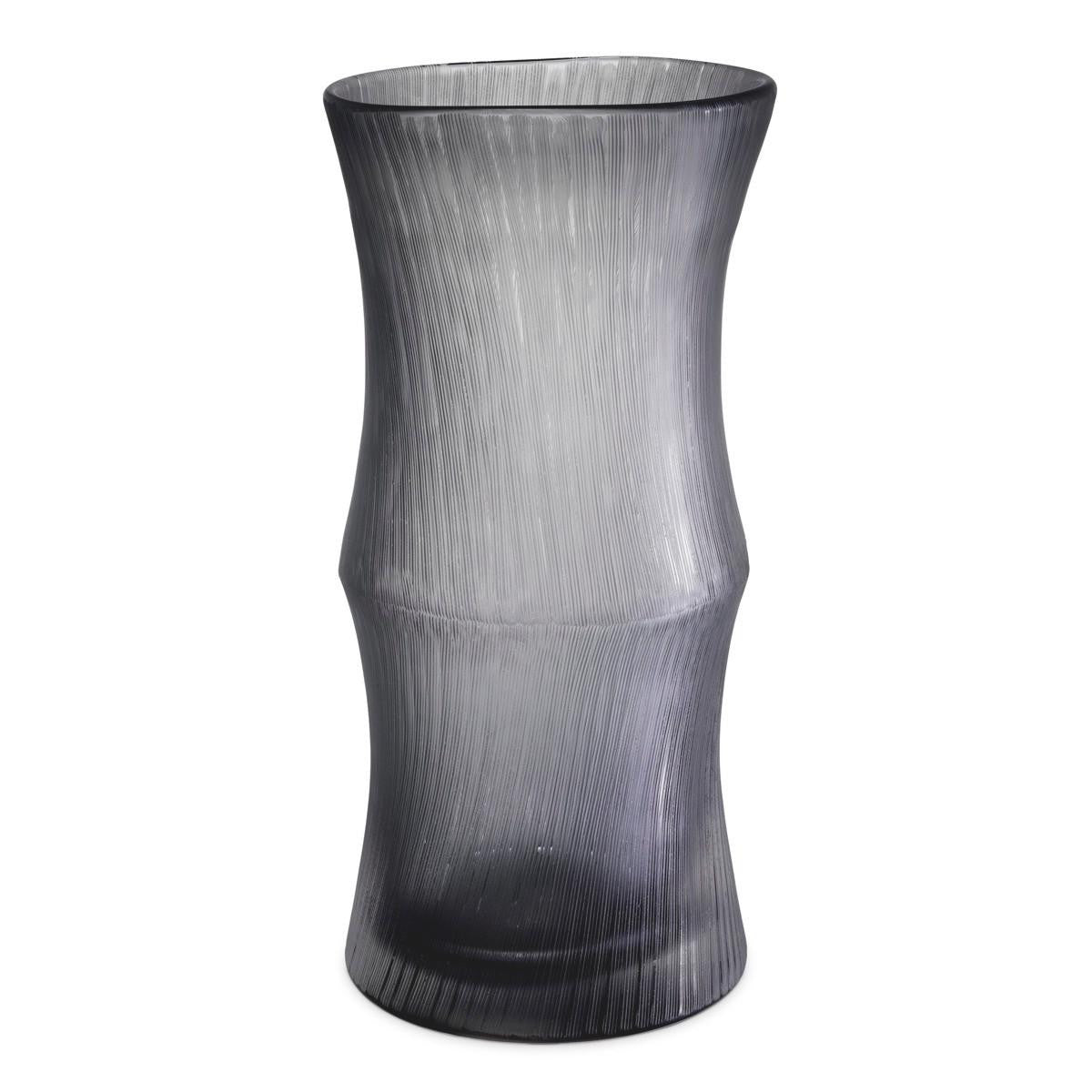 Eichholtz Thiara Vase, Gray Glass, 14.76"H (114913 YV0J041XQ6)