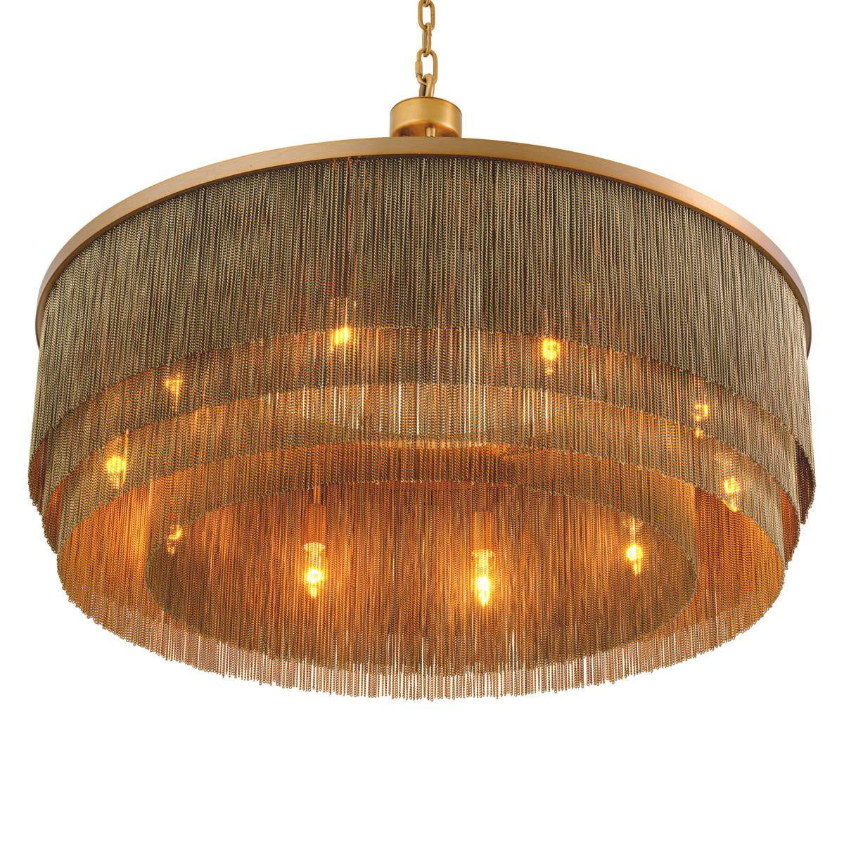 Eichholtz Tissot Chandelier, 10-Light, Large, Antique Brass, 35.43"W (115911UL YV0J03YV0Z)