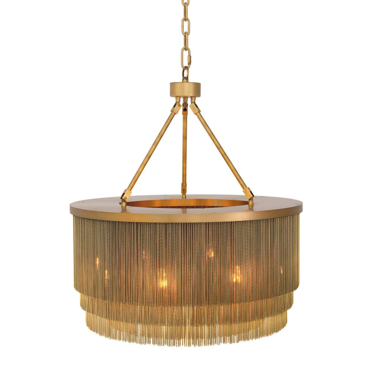 Eichholtz Tissot Chandelier, 8-Light, Small, Antique Brass, 23.62"W (115910UL YV0J03YV10)