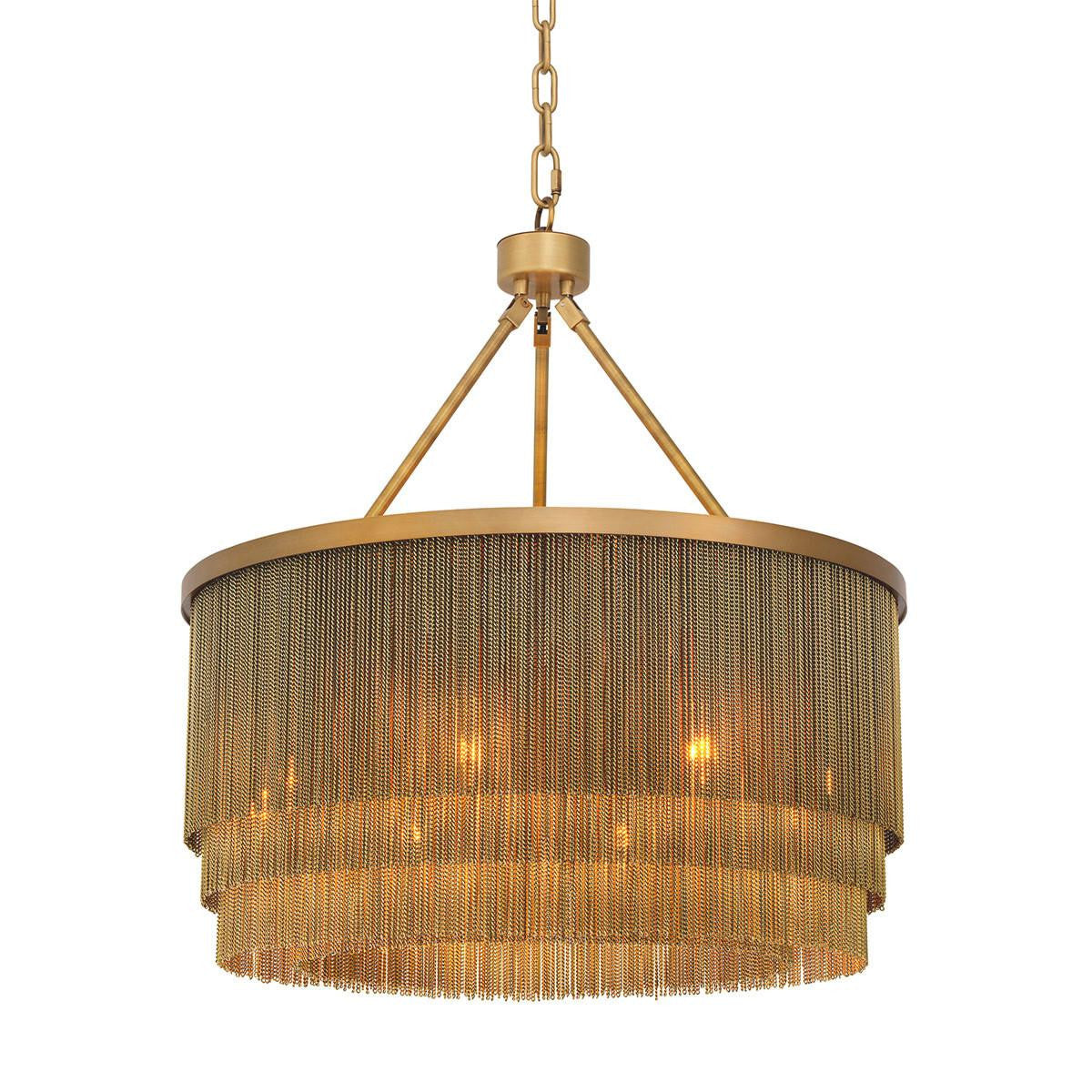Eichholtz Tissot Chandelier, 8-Light, Small, Antique Brass, 23.62"W (115910UL YV0J03YV10)