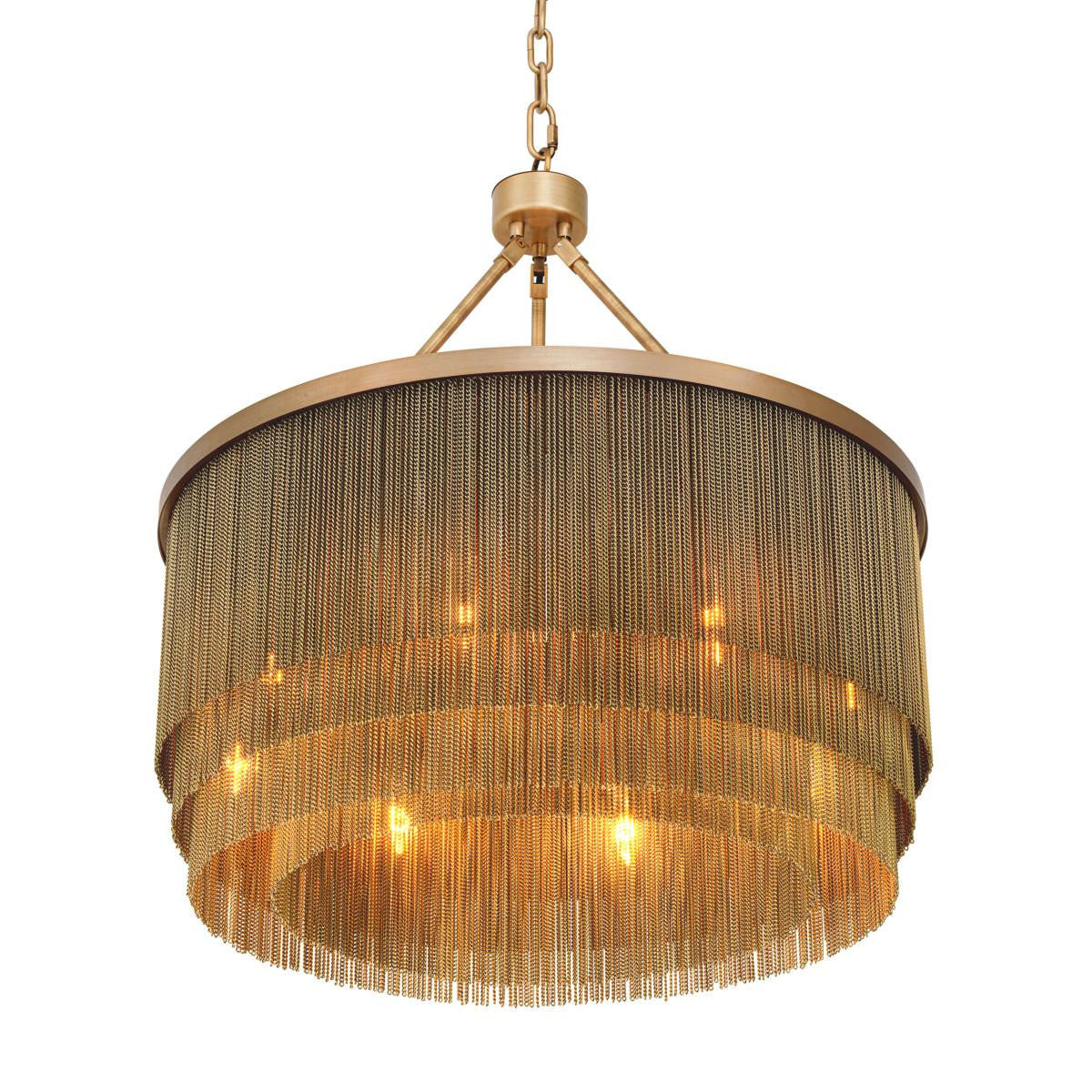 Eichholtz Tissot Chandelier, 8-Light, Small, Antique Brass, 23.62"W (115910UL YV0J03YV10)