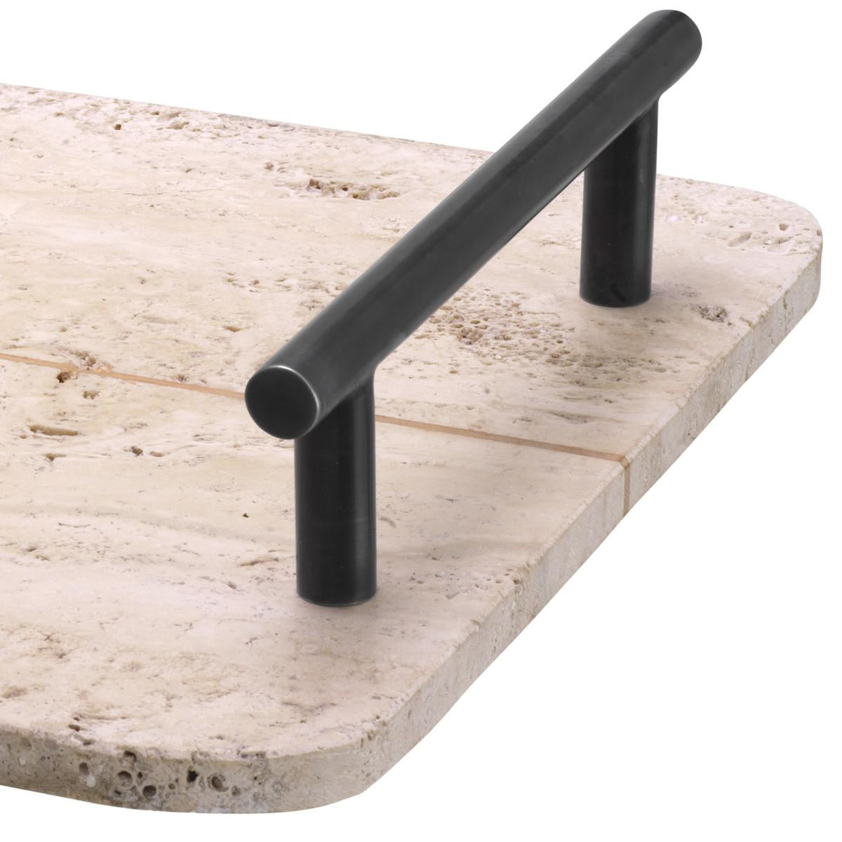 Eichholtz Ugo Tray, Travertine, Bronze, 18.9"W (116805 YV0J041WR1)
