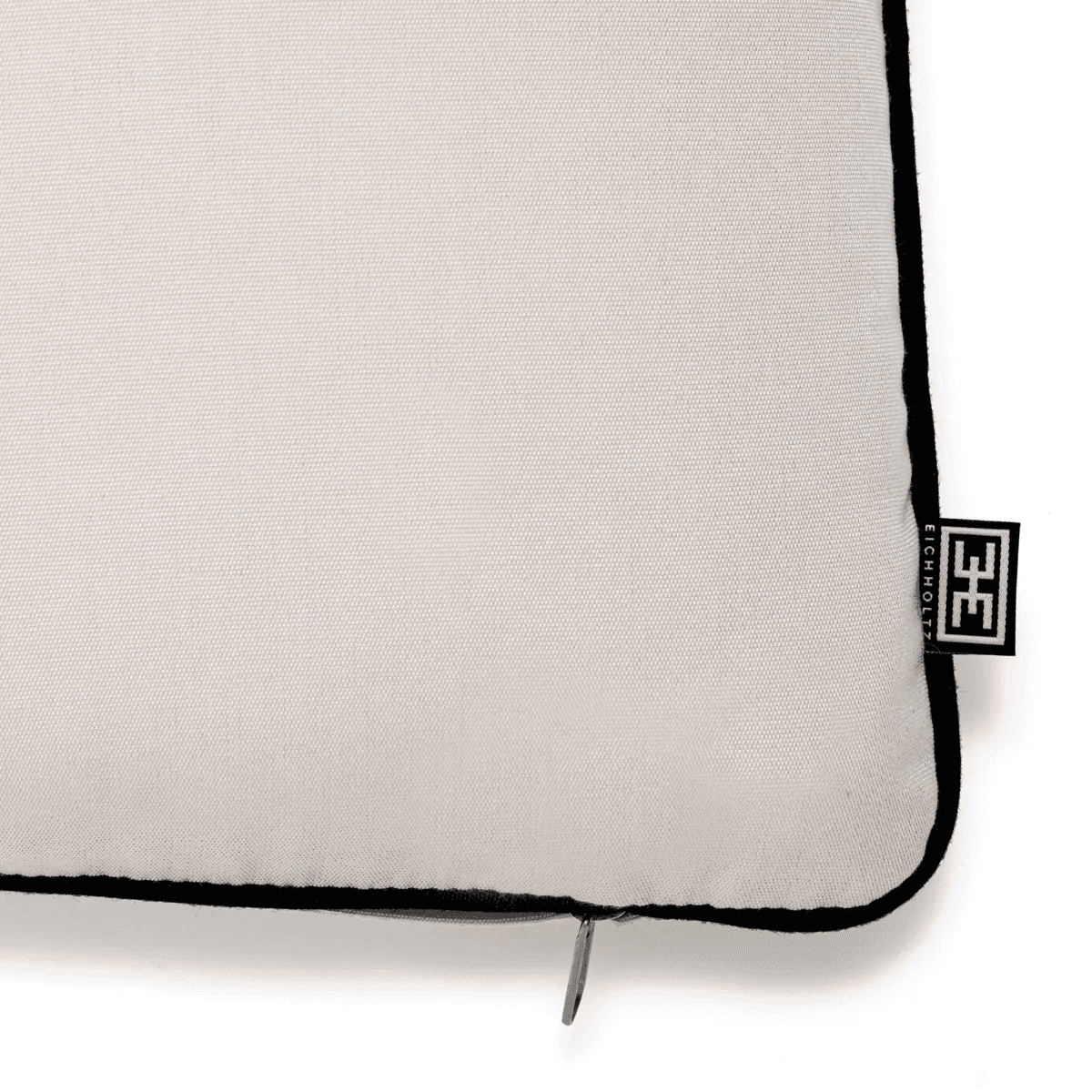 Eichholtz Universal Outdoor Back Cushion, Canvas Sunbrella, Black Piping, 16.93"W (115446 YV0J041RT7)
