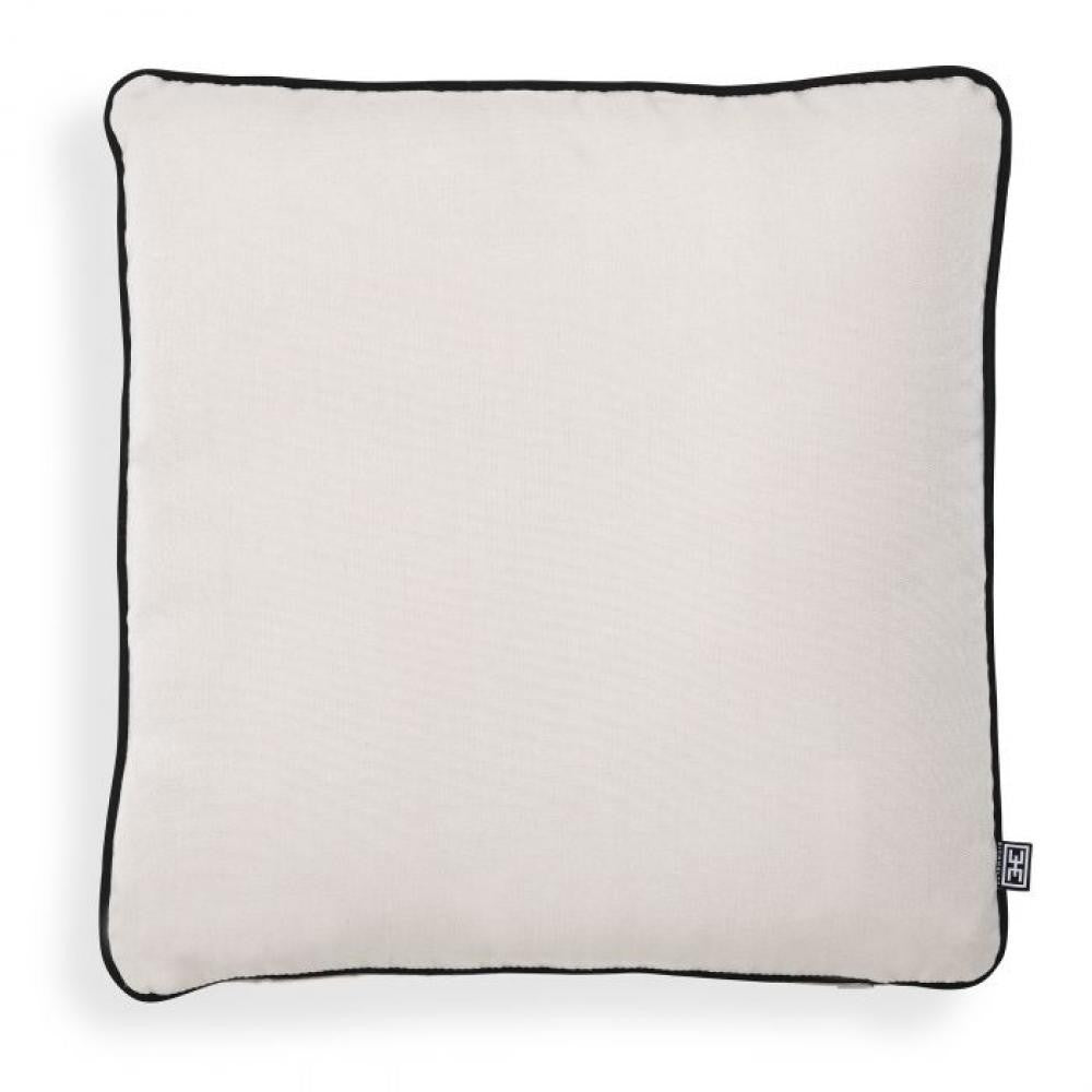 Eichholtz Universal Outdoor Back Cushion, Canvas Sunbrella, Black Piping, 16.93"W (115446 YV0J041RT7)