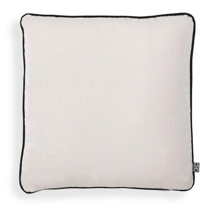 Eichholtz Universal Outdoor Back Cushion, Canvas Sunbrella, Black Piping, 16.93"W (115446 YV0J041RT7)