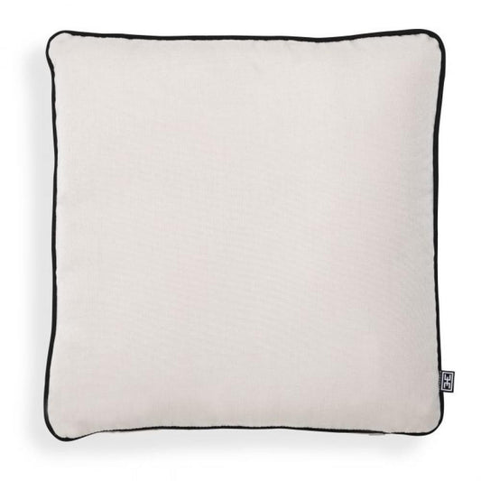 Eichholtz Universal Outdoor Back Cushion, Canvas Sunbrella, Black Piping, 16.93"W (115446 YV0J041RT7)