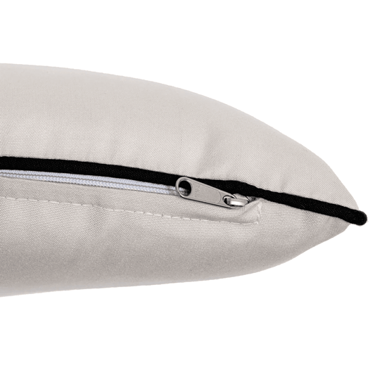 Eichholtz Universal Outdoor Back Cushion, Canvas Sunbrella, Black Piping, 16.93"W (115446 YV0J041RT7)