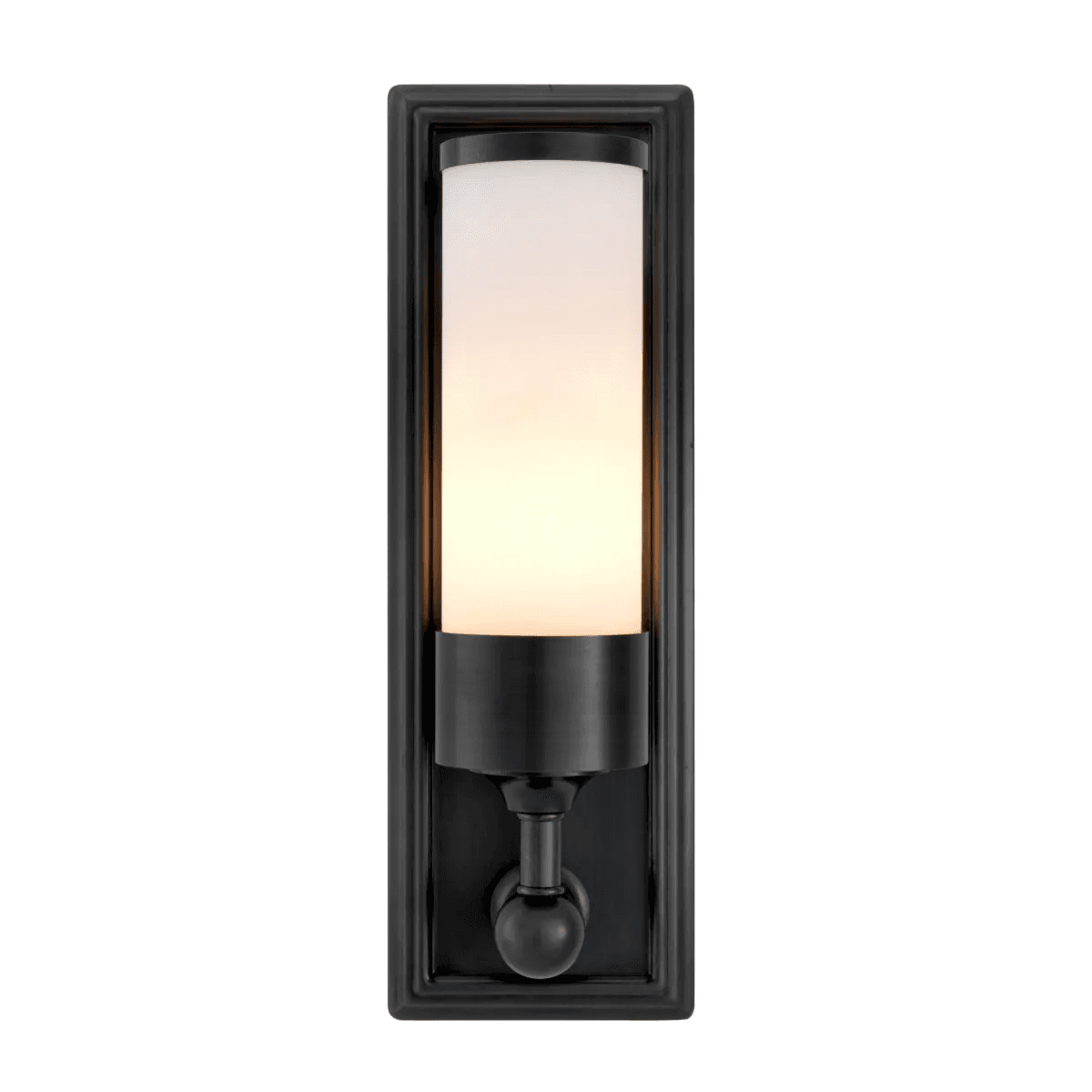 Eichholtz Valentine Wall Sconce, 1-Light, Bronze, Frosted Glass, 4.92"W (111509UL YV0J041YP5)