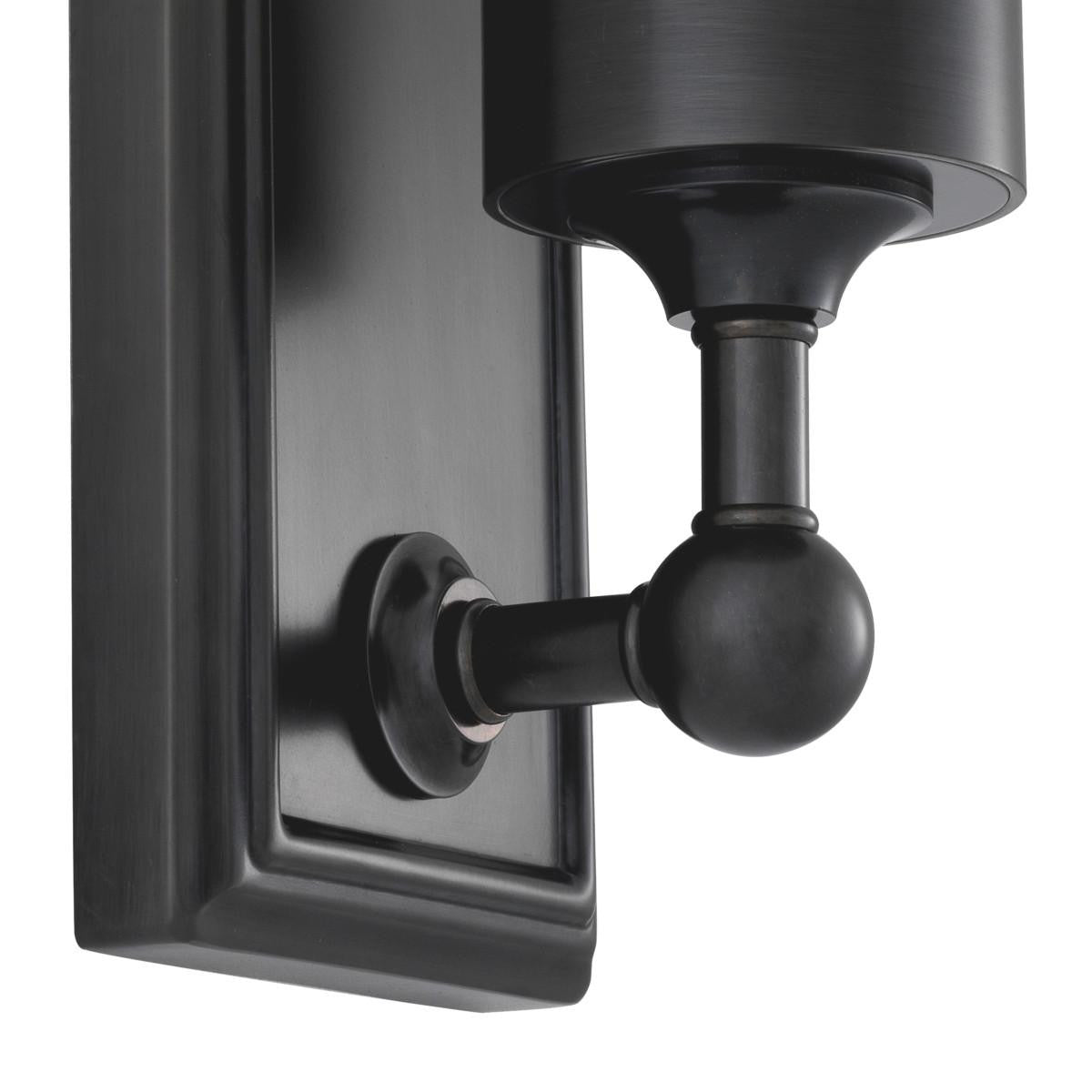Eichholtz Valentine Wall Sconce, 1-Light, Bronze, Frosted Glass, 4.92"W (111509UL YV0J041YP5)