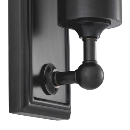 Eichholtz Valentine Wall Sconce, 1-Light, Bronze, Frosted Glass, 4.92"W (111509UL YV0J041YP5)