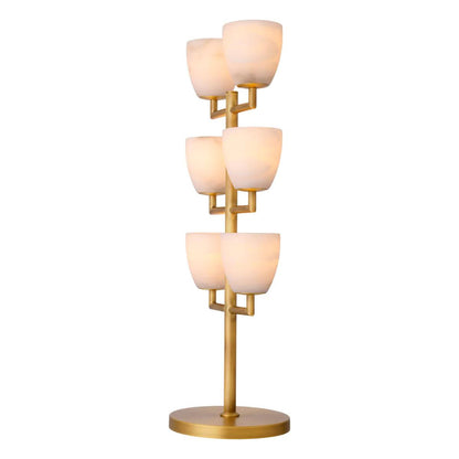 Eichholtz Valerius Table Lamp, 6-Light, Antique Brass, Alabaster Shade, 31.89"H (116279UL ), Eichholtz 116279UL YV0J041WNR