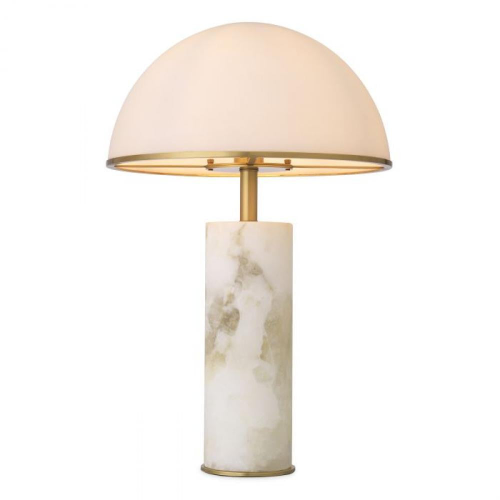 Eichholtz Vaneta Table Lamp Antique Brass, Alabaster