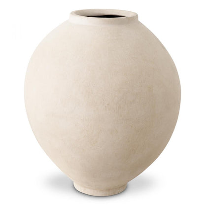 Moon Jar Vase Sand Medium