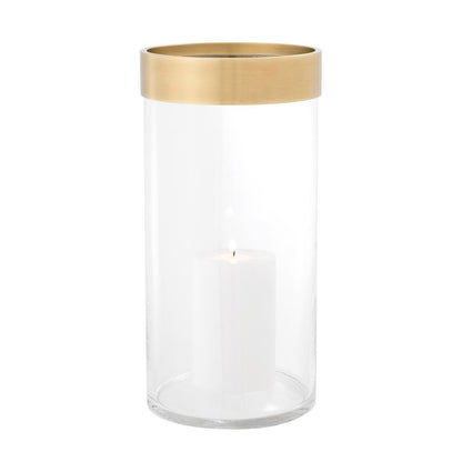 Eichholtz Vertex Hurricane, Large, Clear Glass, Antique Brass, 8.07"W (113272 YV0J03YYYD)