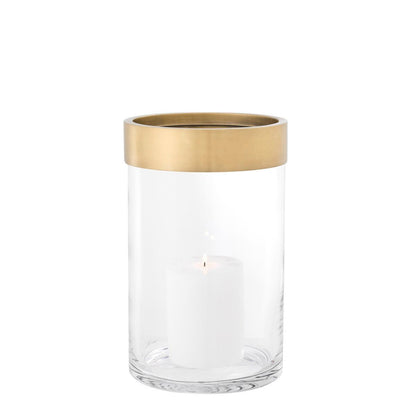 Eichholtz Vertex Hurricane, Small, Clear Glass, Antique Brass, 7.87"W (113426 YV0J03YYYE)