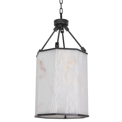 Eichholtz Victoire Pendant, 1-Light, Small, Bronze, Alabaster Shade, 13.78"W (114775UL YV0J03YYZ3)