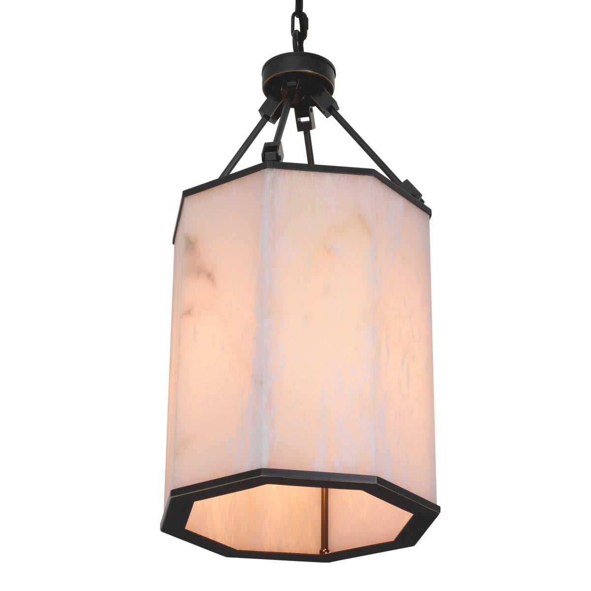 Eichholtz Victoire Pendant, 1-Light, Small, Bronze, Alabaster Shade, 13.78"W (114775UL YV0J03YYZ3)