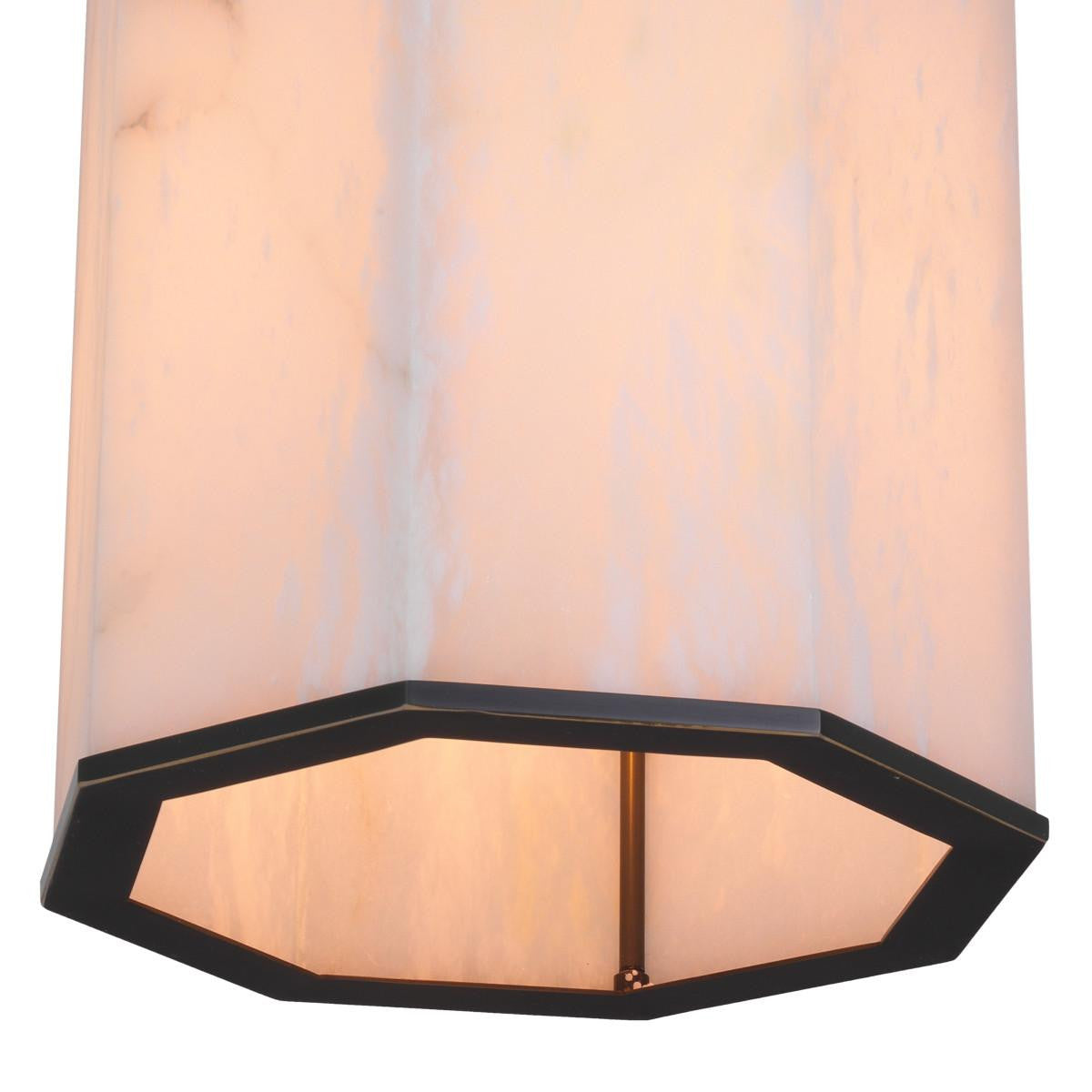 Eichholtz Victoire Pendant, 1-Light, Small, Bronze, Alabaster Shade, 13.78"W (114775UL YV0J03YYZ3)
