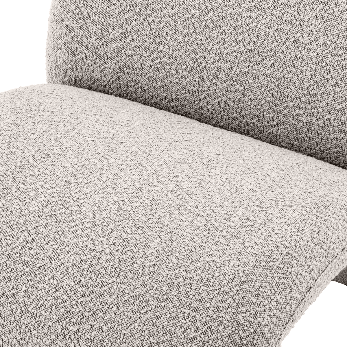 Eichholtz Vignola Armchair, Boucle Gray Fabric, 26.38"H (A116846 YV0J03YU1W)