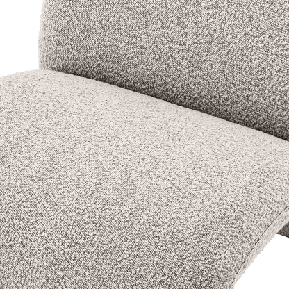 Eichholtz Vignola Armchair, Boucle Gray Fabric, 26.38"H (A116846 YV0J03YU1W)