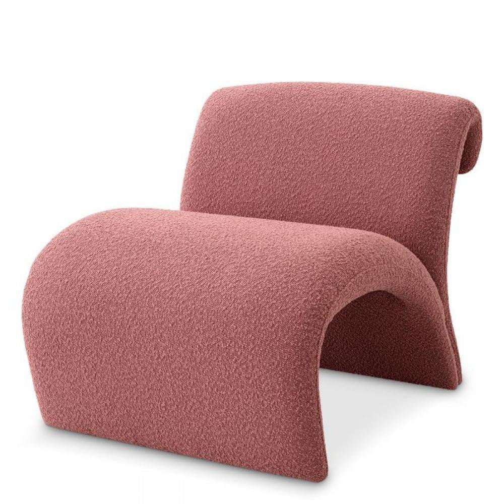 Eichholtz Vignola Armchair, Boucle Rose Fabric, 26.38"H (A117130 YV0J03YU1X)