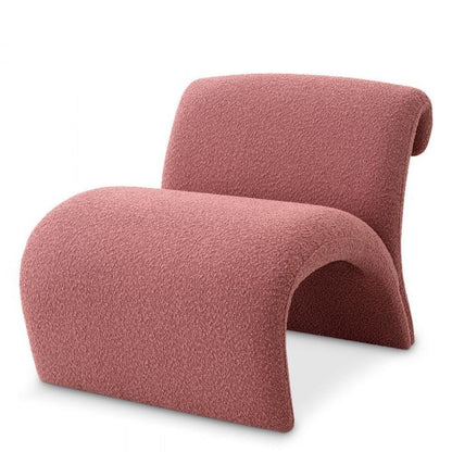 Eichholtz Vignola Armchair, Boucle Rose Fabric, 26.38"H (A117130 YV0J03YU1X)