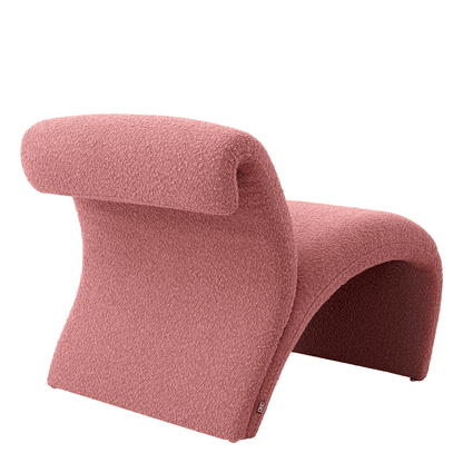 Eichholtz Vignola Armchair, Boucle Rose Fabric, 26.38"H (A117130 YV0J03YU1X)