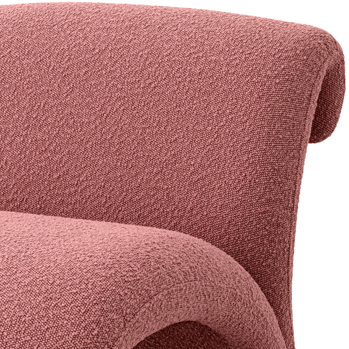 Eichholtz Vignola Armchair, Boucle Rose Fabric, 26.38"H (A117130 YV0J03YU1X)