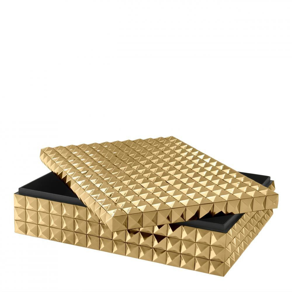 Eichholtz Vivienne Box, Large, Gold, 15.75"W (110051 YV0J03YR30)