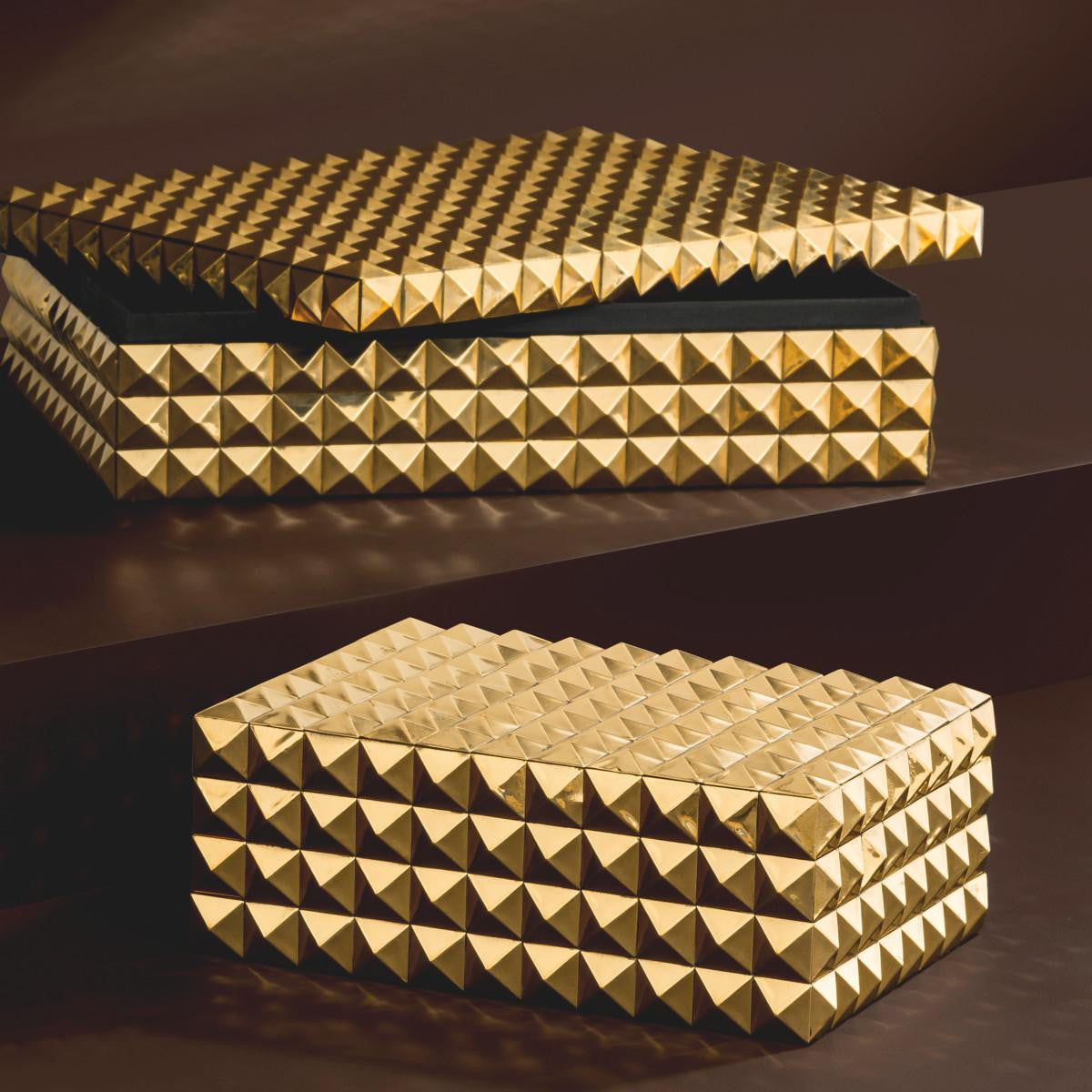 Eichholtz Vivienne Box, Large, Gold, 15.75"W (110051 YV0J03YR30)