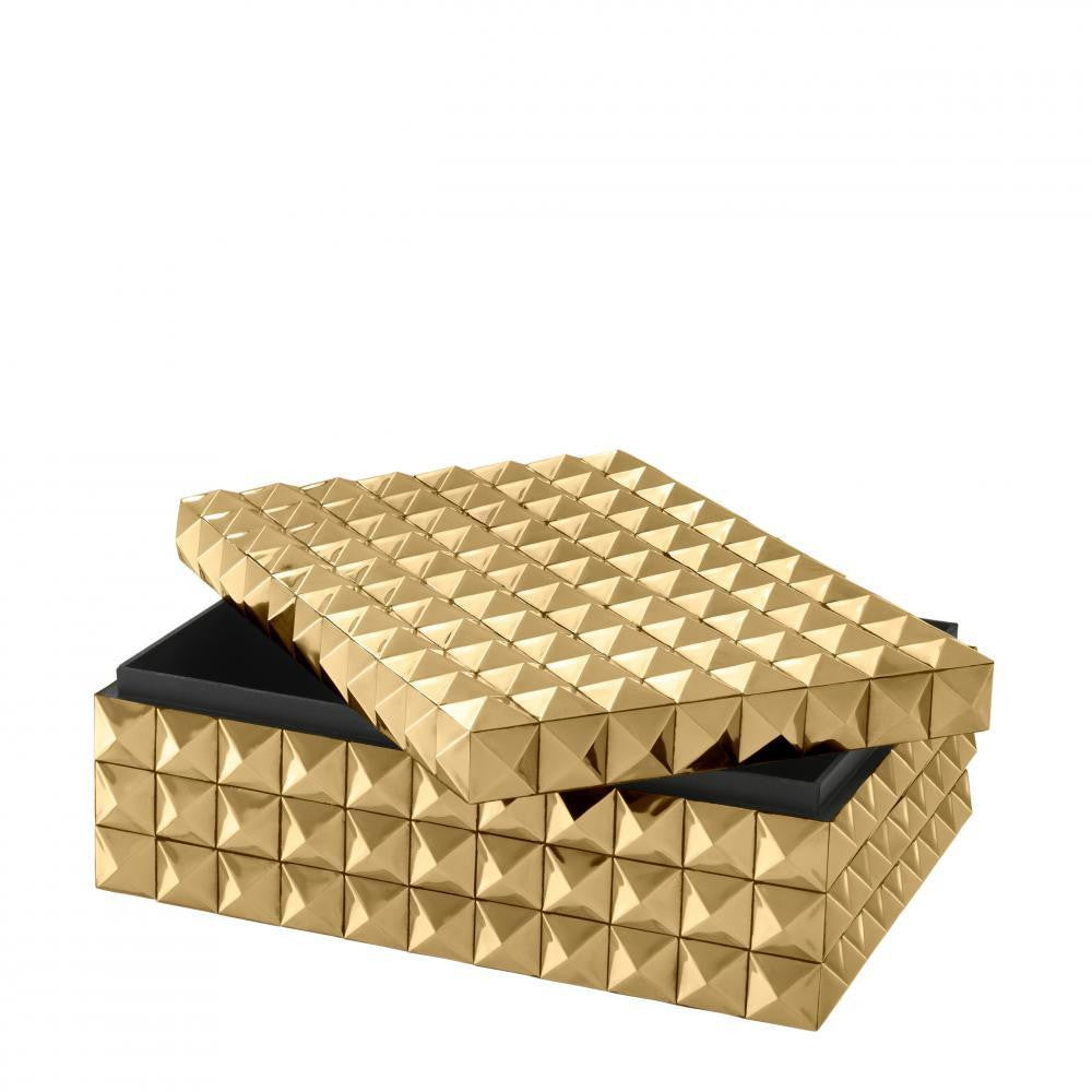 Eichholtz Vivienne Box, Small, Gold, 11.02"W (110052 YV0J03YR31)