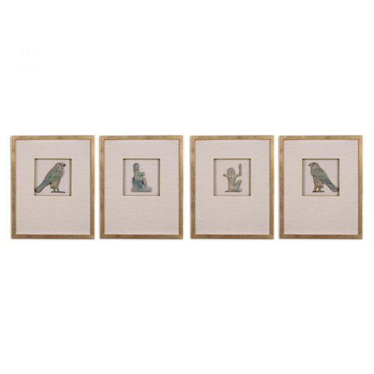 Eichholtz Wall Art Inlay Hermopolis Set of 4, Eichholtz TM0165 YV0J044XE7