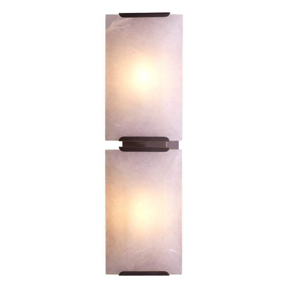 Eichholtz Wall Lamp Ortiz Bronze, Alabaster