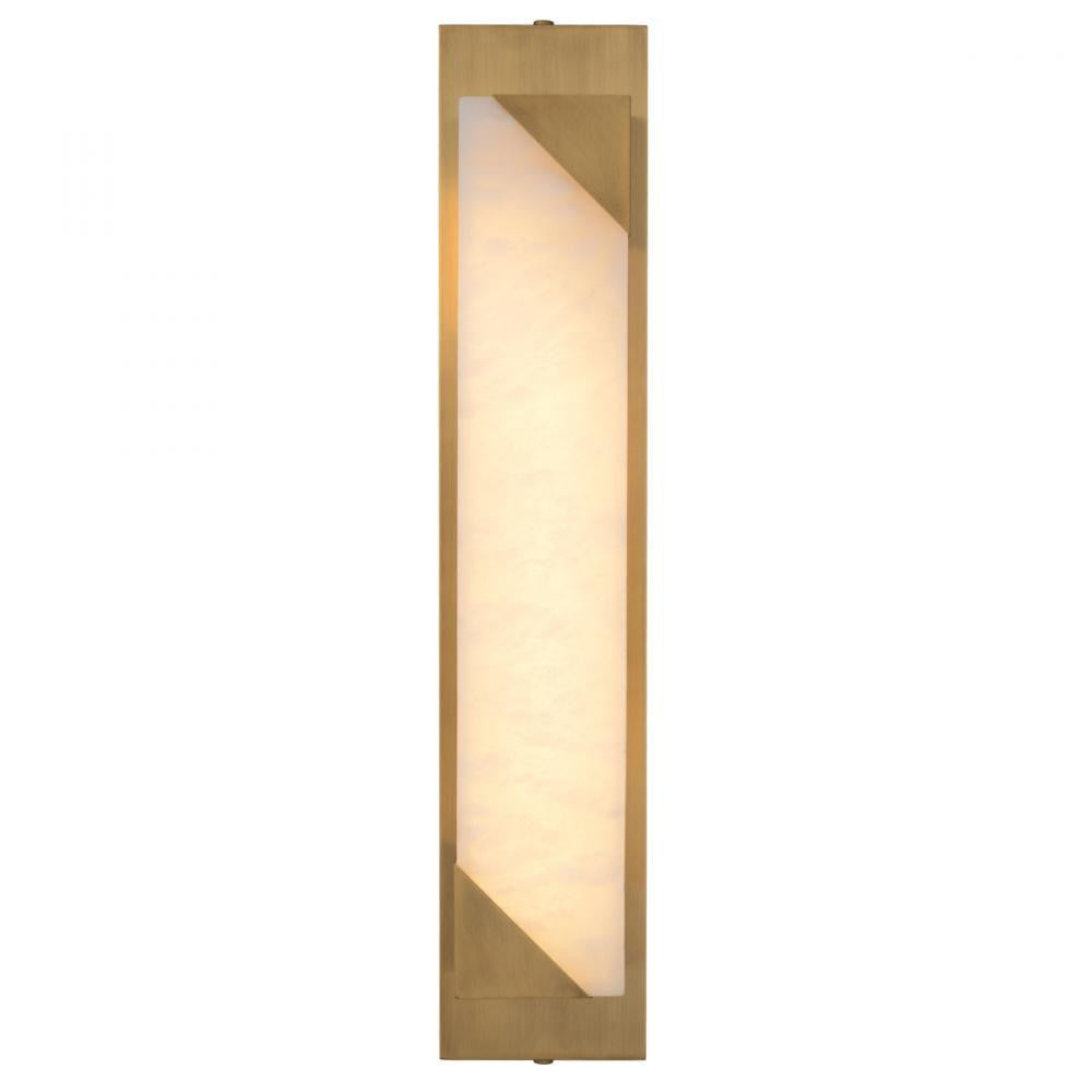 Eichholtz Wall Lamp Scilla Alabaster, Antique Brass