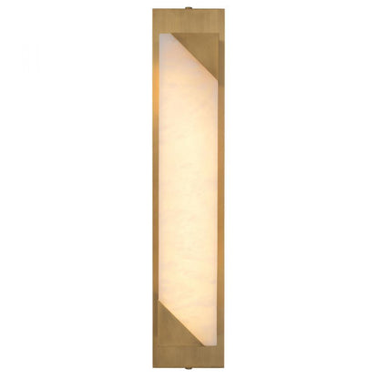 Eichholtz Wall Lamp Scilla Alabaster, Antique Brass