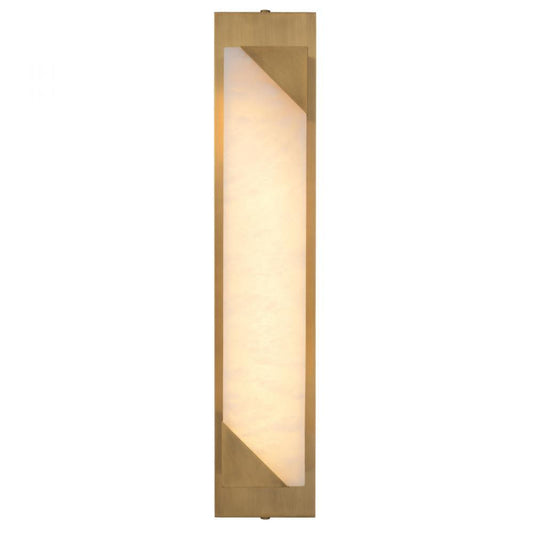 Eichholtz Wall Lamp Scilla Alabaster, Antique Brass