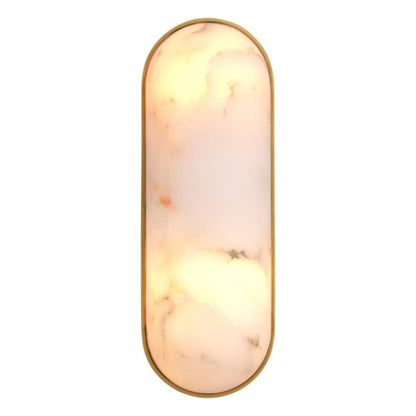 Eichholtz Wall Lamp Sumo Alabaster, Antique Brass