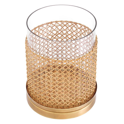 Eichholtz Zimmerman Hurricane, Large, Natural, Vintage Brass, Clear Glass, 9.25"W (117537 YV0J03YYYK)